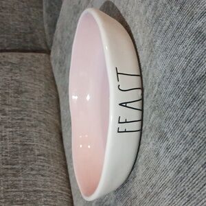 Rae Dunn White Ceramic Pet Bowl